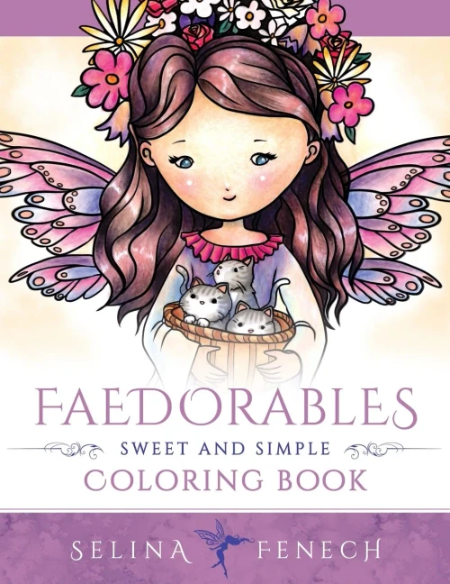 Faedorables - Sweet And Simple Coloring Book (Fantasy Coloring By Selina)