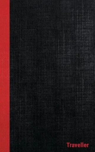 Dans Traveller Casebound Hardcover Notebooks, 6 X 9, Black/Red, 108 Ruled Pages