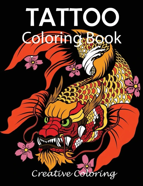 Tattoo Coloring Book: Adult Coloring Book of Tattoo Designs