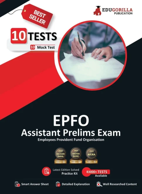 UPSC EPFO Assistant Prelim Exam 2021 10 Mock Test