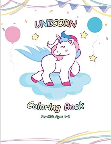 Unicorn Coloring Book: 100 Magical Unicorn Designs for Girls Age 4-8 (Books for Kids)