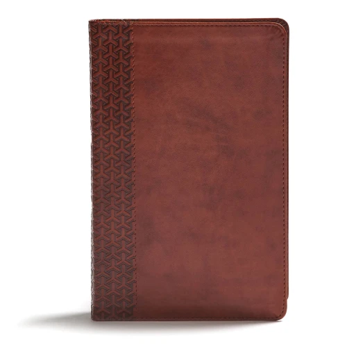 Csb Everyday Study Bible, British Tan Leathertouch, Black Letter, Study Notes, Illustrations, Aricles, Easy-To-Carry, Easy-To-Read Bible Serif Type
