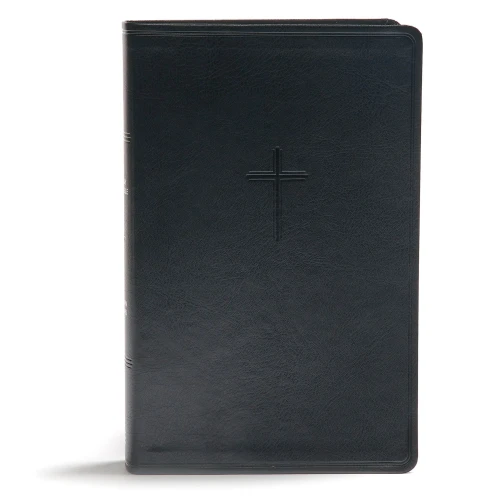 Csb Everyday Study Bible, Black Leathertouch, Black Letter, Study Notes, Illustrations, Aricles, Easy-To-Carry, Easy-To-Read Bible Serif Type