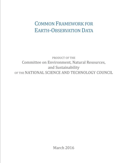 Common Framework For Earth-Observation Data
