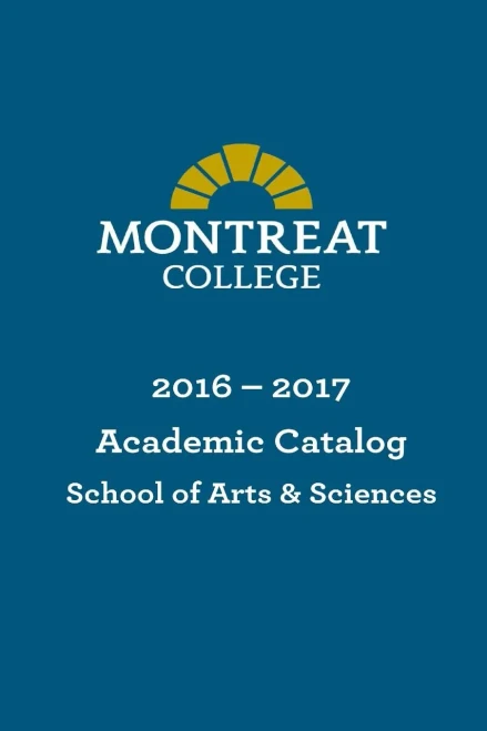 Montreat College School Of Arts And Sciences Academic Catalog 2016-2017