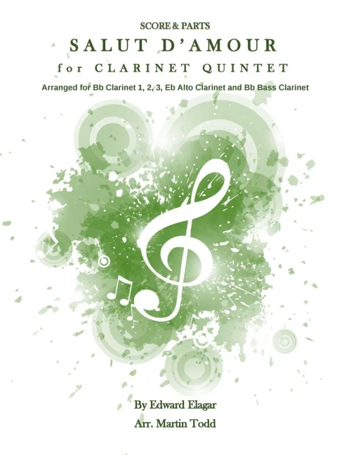 Salut D'Amour For Clarinet Quintet: Score & Parts