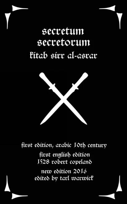 Secretum Secretorum: Kitab Sirr Al-Asrar