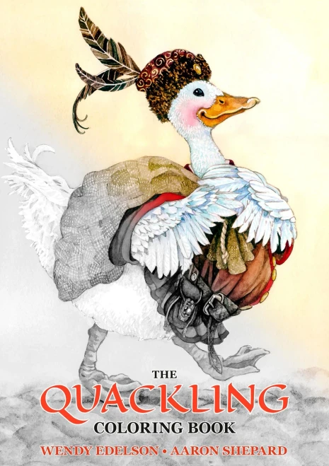 The Quackling Coloring Book: A Grayscale Adult Coloring Book And Children'S Storybook Featuring A Favorite Folk Tale (Skyhook Coloring Storybooks)