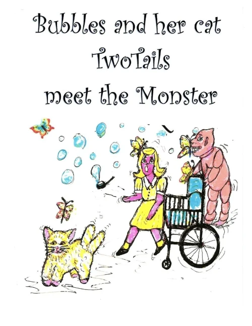 Bubbles And Her Cat Two Tails Meet The Monster