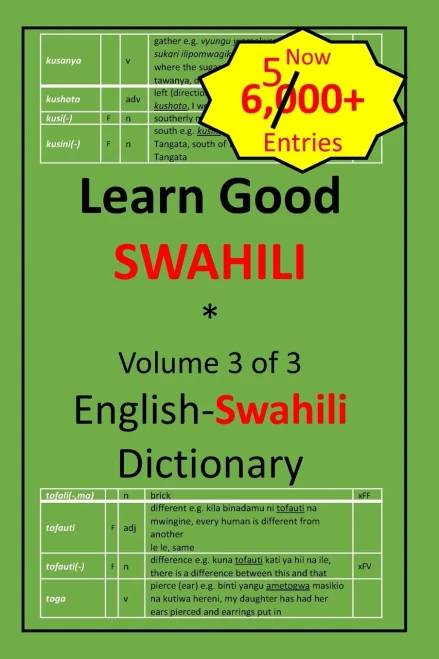 Learn Good Swahili: Volume 3 Of 3: English-Swahili Dictionary With Built-In Mini-Thesaurus