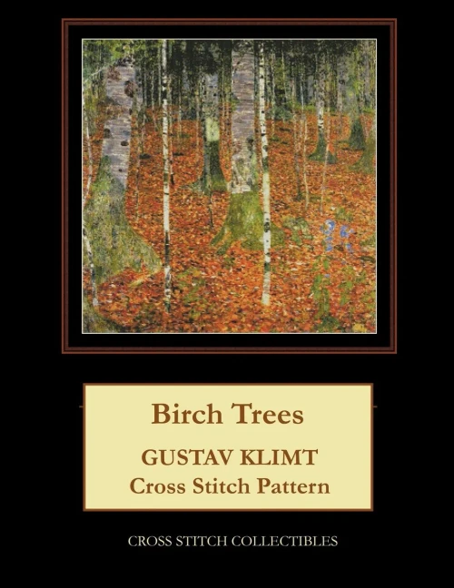 Birch Trees: Gustav Klimt Cross Stitch Pattern