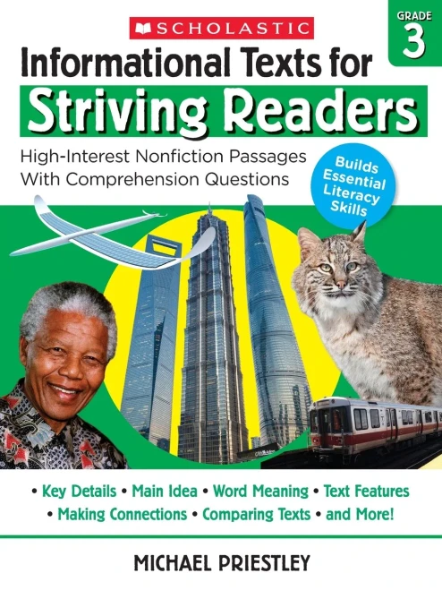 Informational Texts for Striving Readers: Grade 3: 30 High-Interest, Low-Readability Passages With Comprehension Questions
