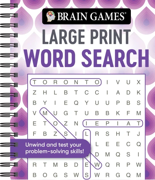 Brain Games - Large Print Word Search (Swirls)