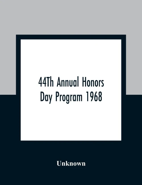 44Th Annual Honors Day Program 1968