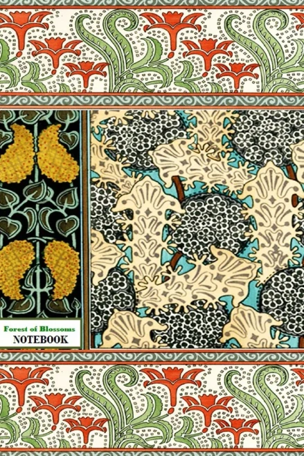 Forest of Blossoms NOTEBOOK [ruled Notebook/Journal/Diary to write in, 60 sheets, Medium Size (A5) 6x9 inches]