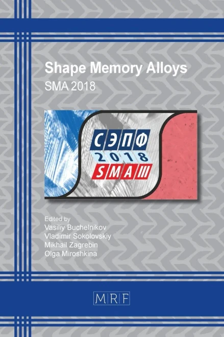Shape Memory Alloys: Sma 2018 (9) (Materials Research Proceedings)