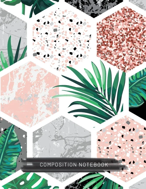 Composition Notebook: (8.5x11) Wide Ruled Lined Paper Journal (Octagon Pattern) (Notebook for Kids, Teens, Students, Adults) Back to School and Writing Notes