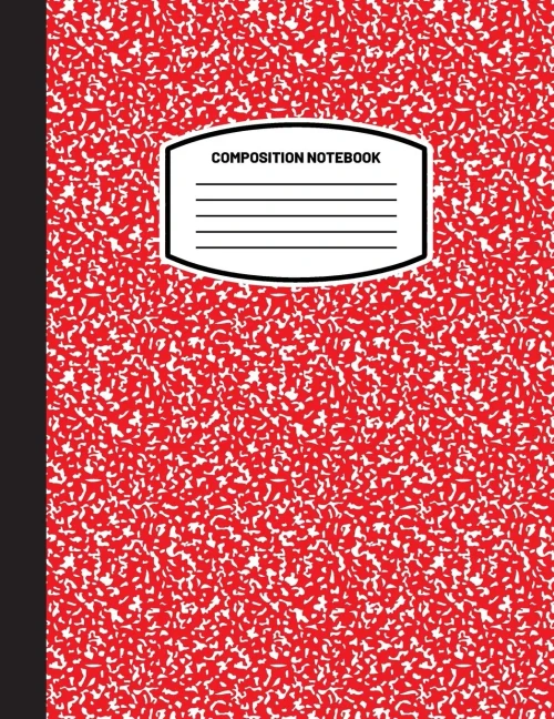 Classic Composition Notebook: (8.5x11) Wide Ruled Lined Paper Notebook Journal (Red) (Notebook for Kids, Teens, Students, Adults) Back to School and Writing Notes
