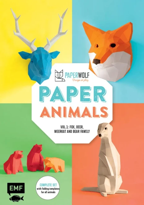 Paper Animals: Volume 1: Fox, Deer, Meerkat And Bear Family (Paper Animals, 1)