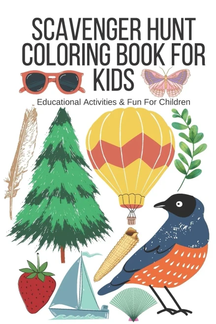 Scavenger Hunt Coloring Book for Kids: Educational Activities & Fun for Kids
