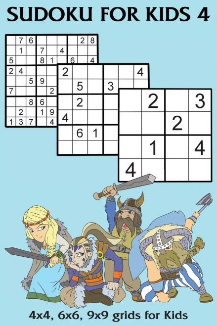 Sudoku for Kids 4: 4x4, 6x6, 9x9 grids for Kids