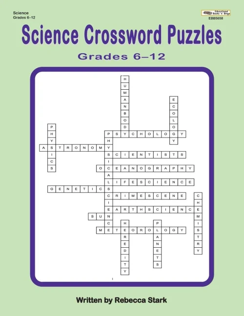 Science Crossword Puzzles Grades 6?12 (Crossword Puzzles For The Classroom Series,)