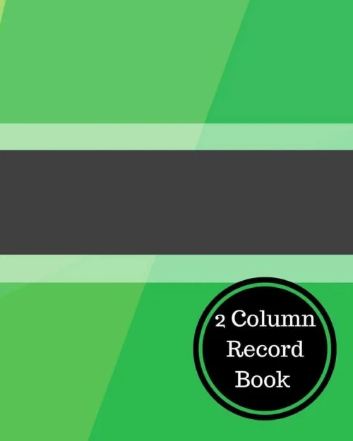 2 Column Record Book: 2 Column Cash Book