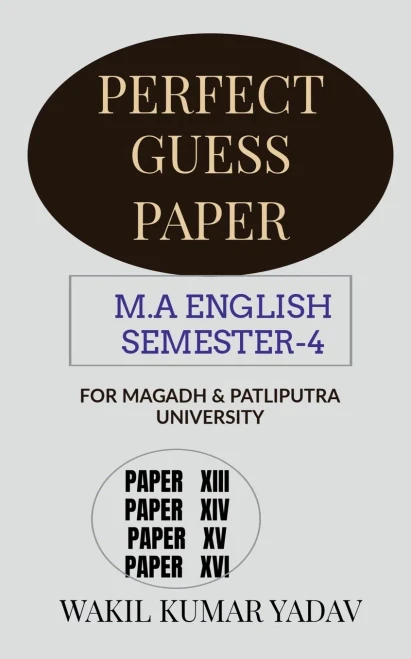 Perfect Guess Paper M.A English Semester-4