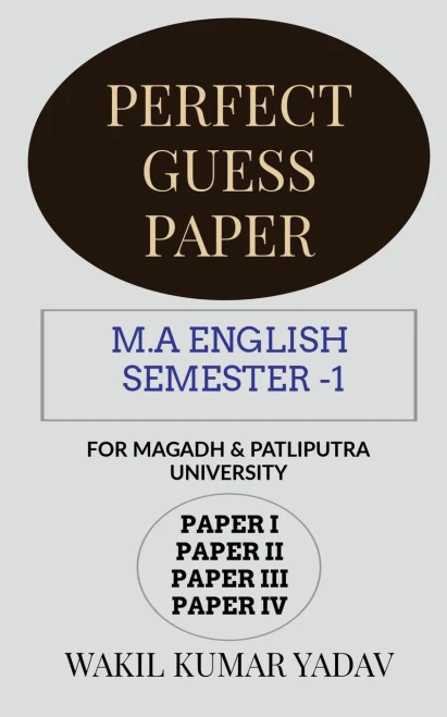 Perfect Guess Paper M.A English Semester -1