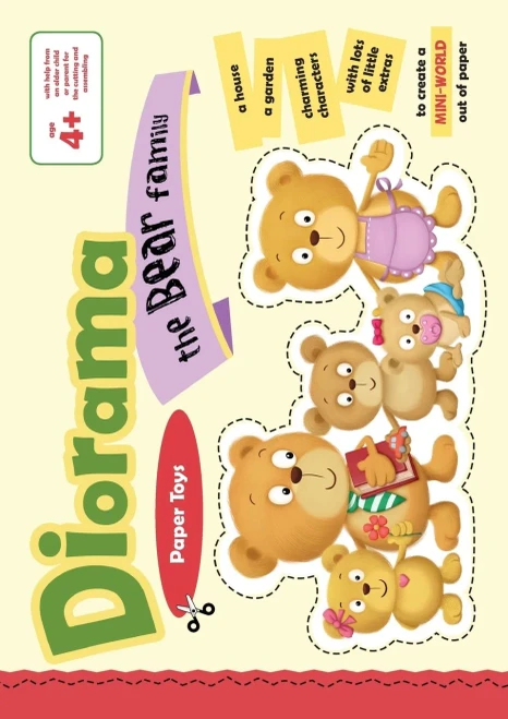 The Bear Family Diorama: Paper Toys Mini World (1) (Tiny Thoughts Paper Toys)