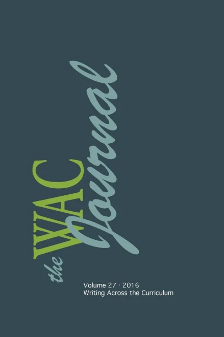 Wac Journal 27 (Fall 2016)