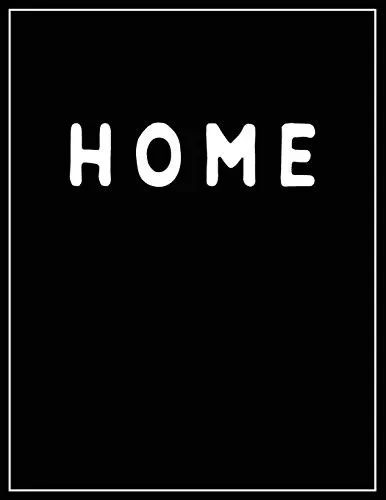 Home: Home Black and white Decorative Book | Perfect for Coffee Tables, End Tables, Bookshelves, Interior Design & Home Staging Add Bookish Style to Your Home| Home