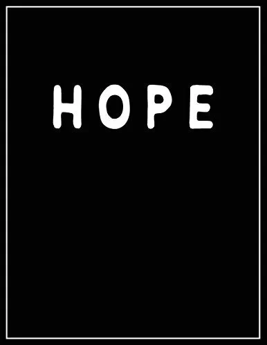 Hope: Black and white Decorative Book | Perfect for Coffee Tables, End Tables, Bookshelves, Interior Design & Home Staging Add Bookish Style to Your Home| Hope