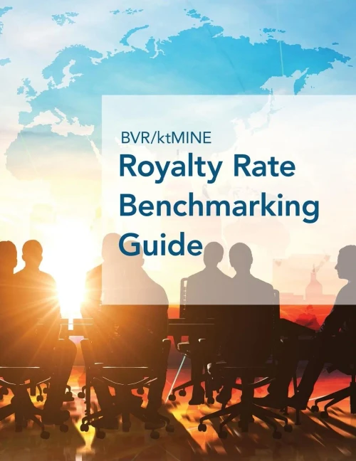 Bvr/Ktmine Royalty Rate Benchmarking Guide: 2017/2018 Global Edition