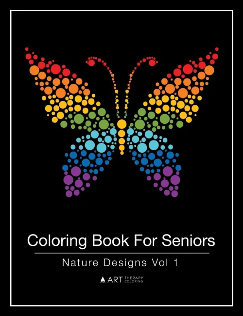 Coloring Book For Seniors: Nature Designs Vol 1