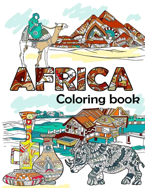 Africa Coloring Book: Adult Colouring Fun, Stress Relief Relaxation and Escape (Color In Fun)