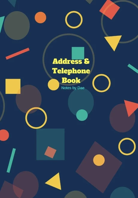 Address and Telephone Book: Softcover 7" x 10" Address and Telephone Book