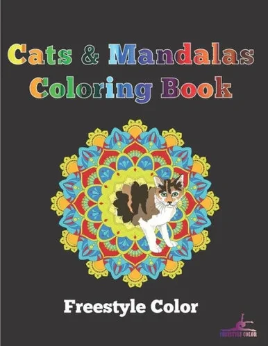 Cats & Mandalas Coloring Book