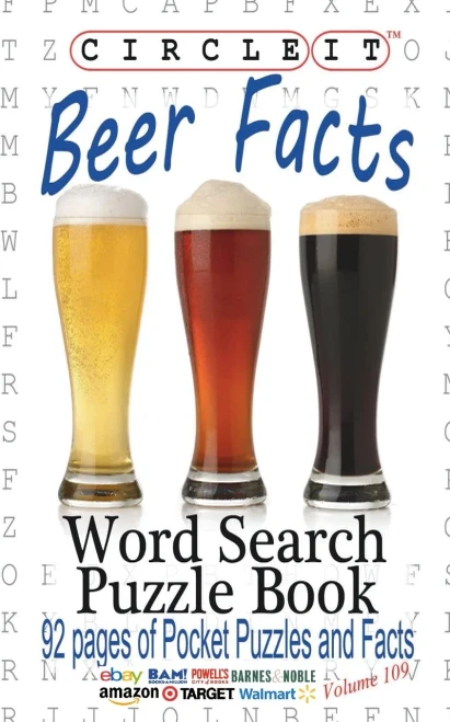 Circle It, Beer Facts, Word Search, Puzzle Book