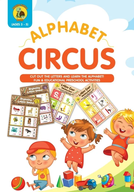 Alphabet Circus: Cut out the Letters and Learn the Alphabet! Fun & Educational Preschool Activity Book Age 3-5 - Letter Recognition and Alphabet ... 8x10") (4) (Learn & Play Kids Activity Books)