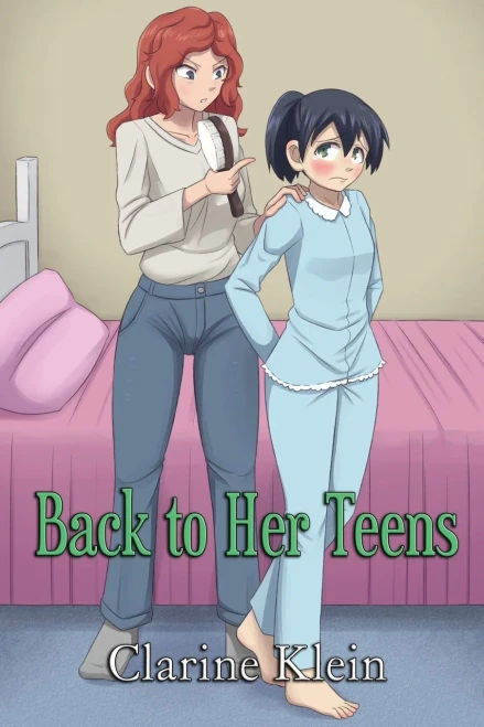 Back to Her Teens: A Lesbian Ageplay Spanking Romance (1)