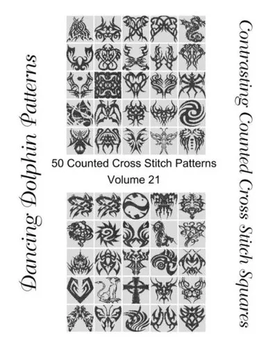Contrasting Counted Cross Stitch Squares: 50 Counted Cross Stitch Patterns (Volume)