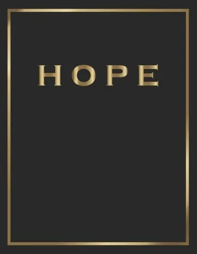 Hope: Gold and Black Decorative Book | Perfect for Coffee Tables, End Tables, Bookshelves, Interior Design & Home Staging Add Bookish Style to Your Home| Hope