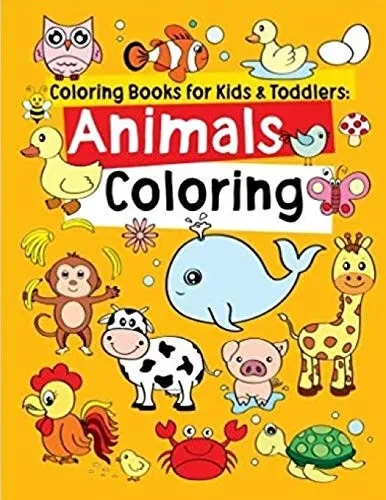 coloring books for kids & Toddlers: Animals coloring