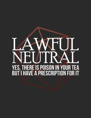 Lawful Neutral: RPG Alignment Themed Mapping and Notes Note