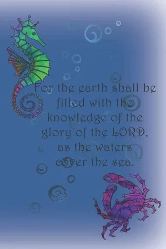 For the earth shall be filled with the knowledge of the glory of the LORD, as the waters cover the sea.: Dot Grid
