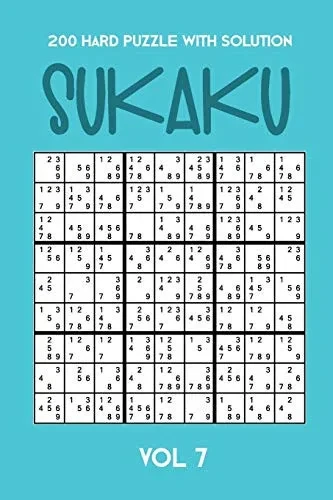 200 Hard Puzzle With Solution Sukaku Vol 7: Challenging Sudoku variation, puzzle booklet, 2 puzzles per page