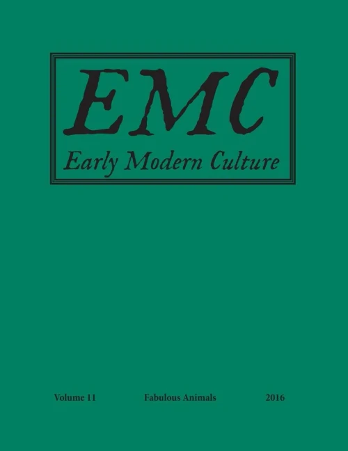 Early Modern Culture: Vol. 11