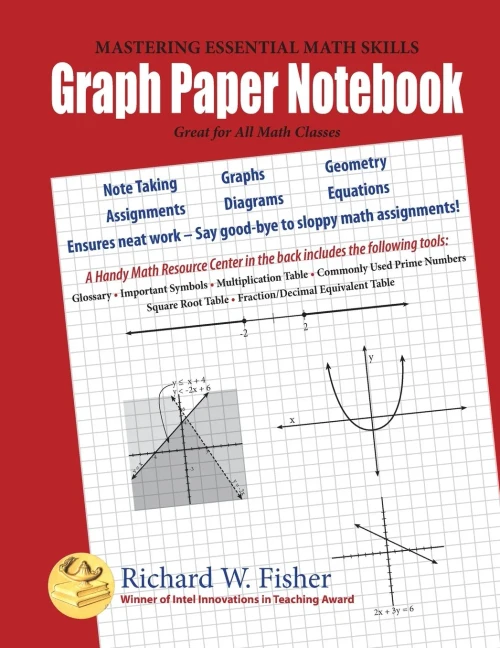 Graph Paper Notebook: Great for All Math Classes