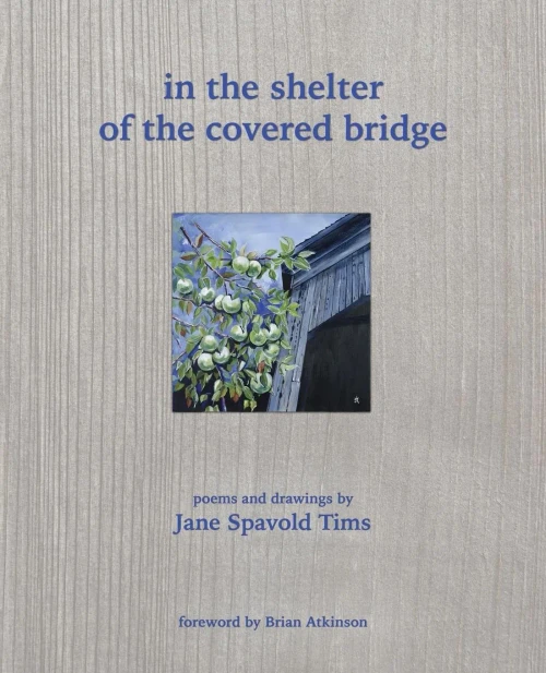 in the shelter of the covered bridge